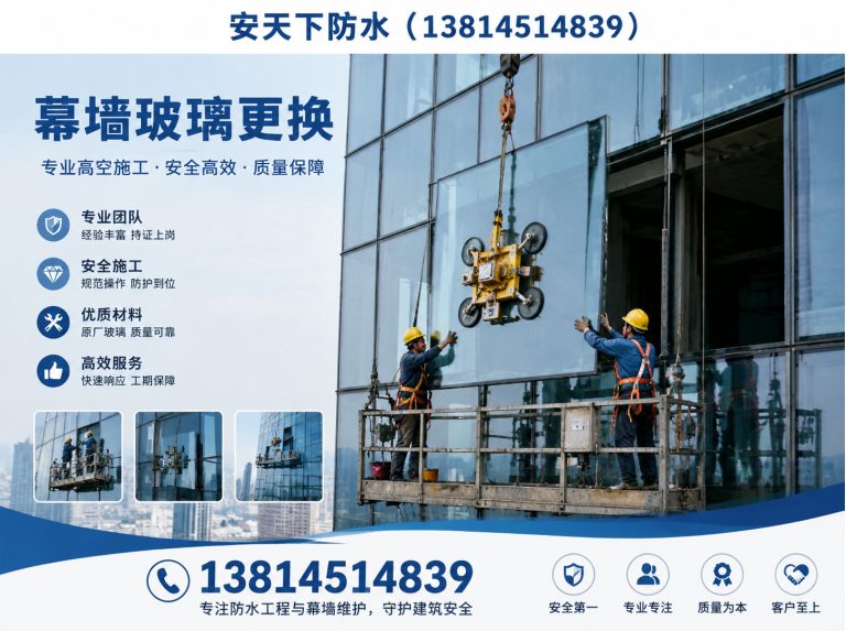 溧水区幕墙玻璃更换展示图
